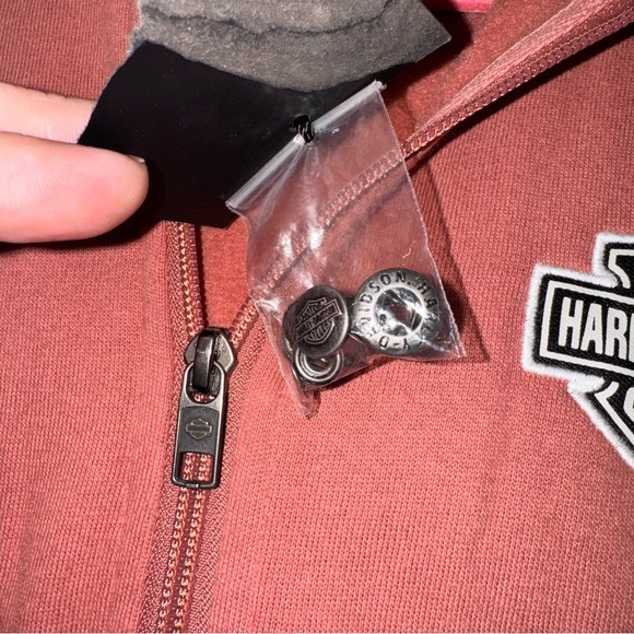 HARLEY-DAVIDSON Hooded Sweatshirt Vest, Size XL, NWT - Picture 8 of 11